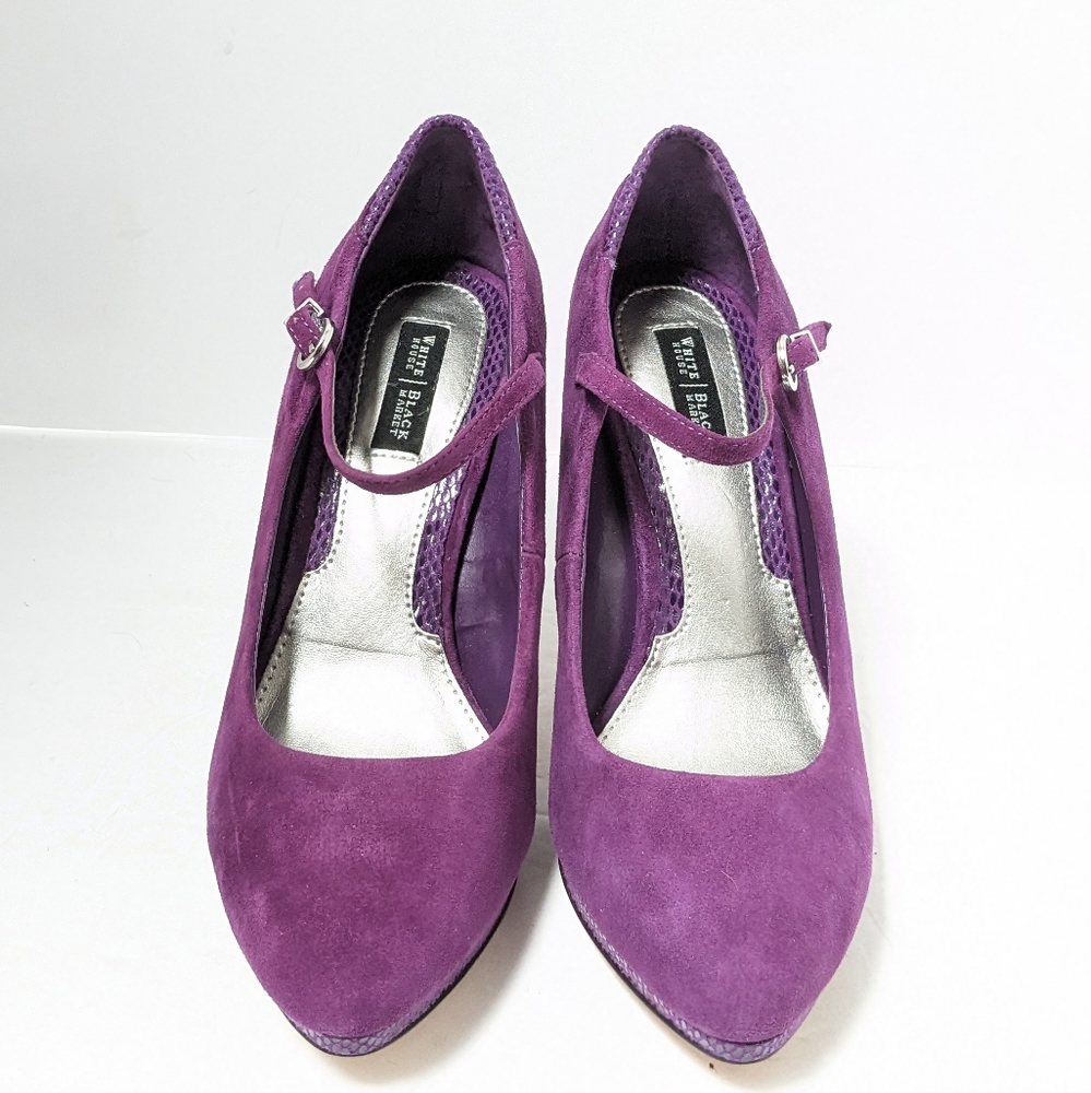 NWT White House black market suede heels - Picture 6 of 16